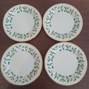 Lenox - Holiday Dinner Plates - Set of 4 - NEW